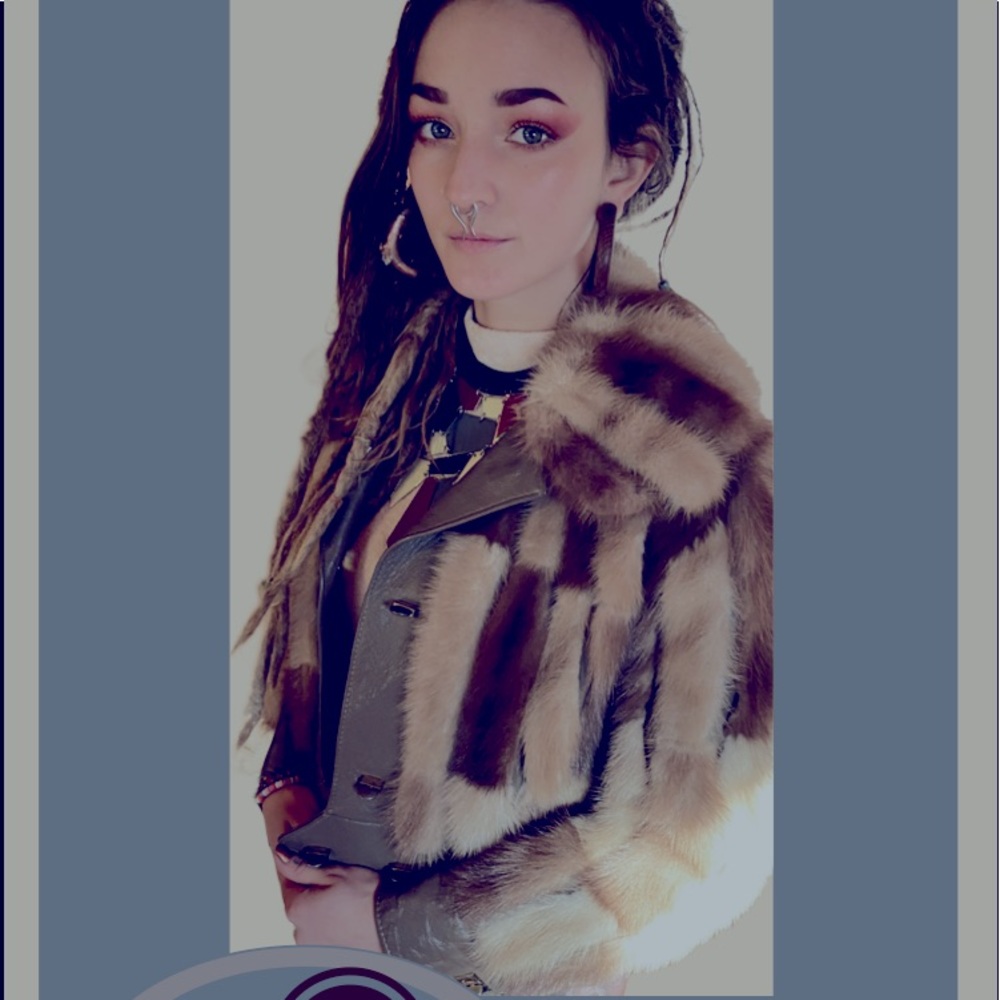 Vintage Fox Fur Coat, Cropped